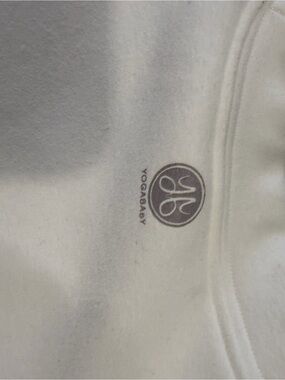 Yogababy White Baby cropped sweatshirt